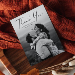 Ímã de Agradecimento de Casamento com Foto e Letra