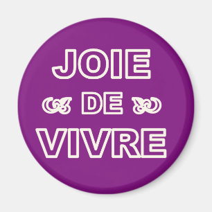 Imã De "alegria francesa joie de vivre" da frase de