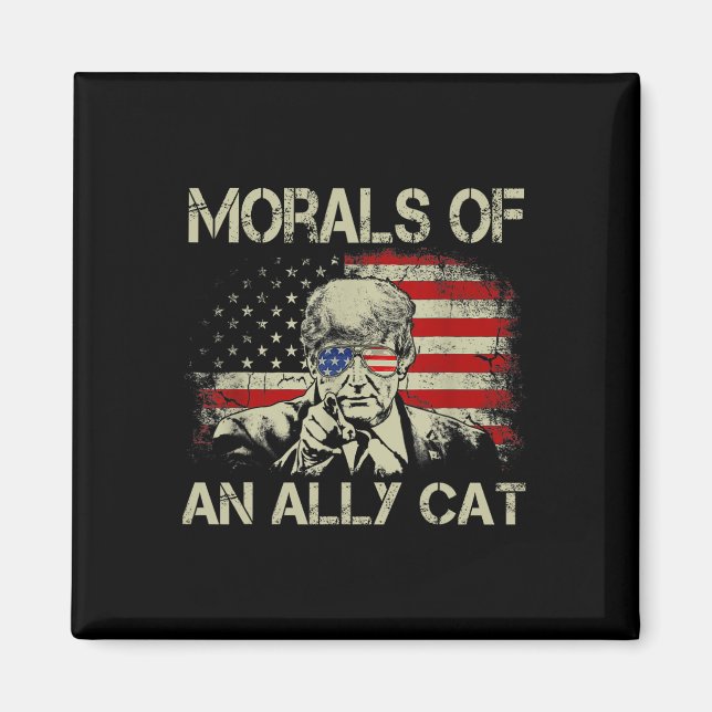Imã De Ally Cat Funny Trump 2024 (Frente)