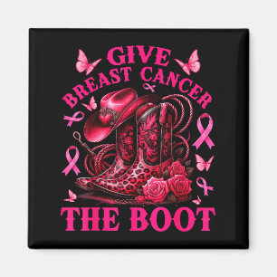 Imã Dê ao Câncer de Mama o Boot Cowgirl Conscientizaçã