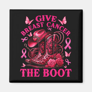 Imã Dê ao Câncer de Mama o Boot Cowgirl Conscientizaçã