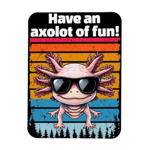 Ímã de Axolote de Diversão - Meme Engraçado de Axo