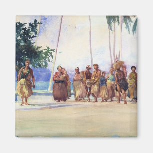 Imã De "baía Fagaloa, Samoa, 1890" - ímãs de John