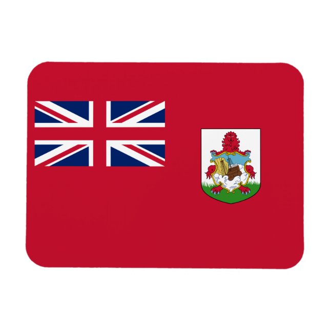Ímã de bandeira das Bermudas patriótico (Horizontal)