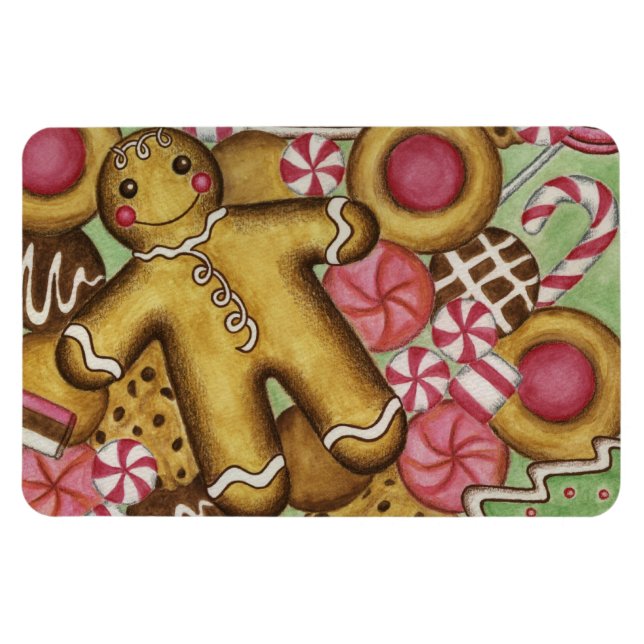 Ímã de Biscoitos de Natal  (Horizontal)