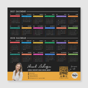 Ímã de Calendário Personalizado 2027-2028 Logo Emp