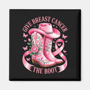 Imã Dê câncer de mama o boot cowboy boots câncer
