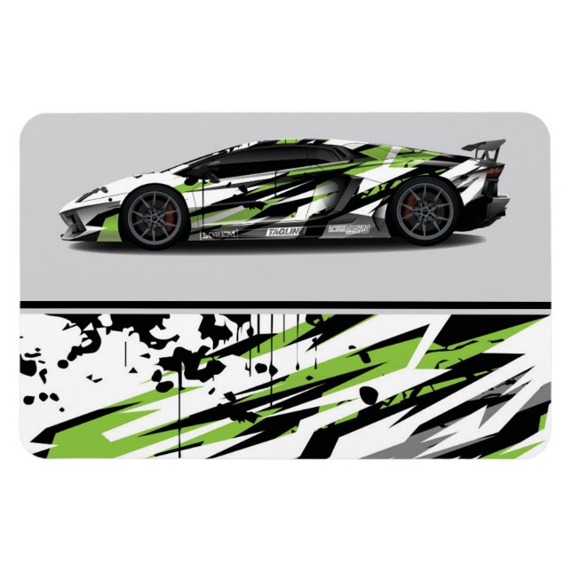 Ímã de Carro de Corrida (Horizontal)