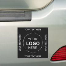 Ímã de carro logotipo redondo empresarial