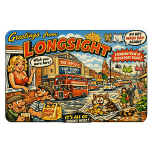 Ímã de cartão-postal atrevido de Longsight