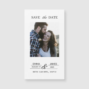 Ímã de casamento com foto personalizada para salva