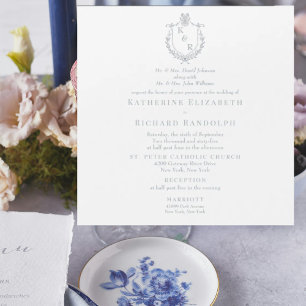 Ímã de Casamento Quadrado Igreja Blue Dusty 2 Loca