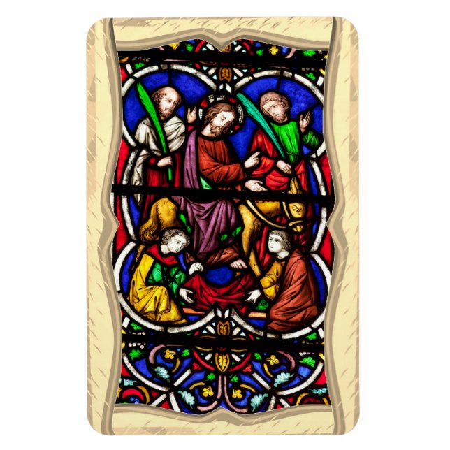 Ímã de Cena da Bíblia Multicolorida (Vertical)