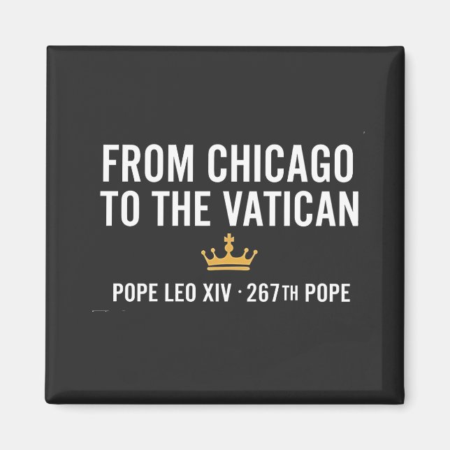 Imã De Chicago Ao Papa Vaticano Leo 267º (Frente)