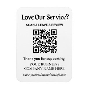 Ímã de Código QR de Avaliação do Google para Peque