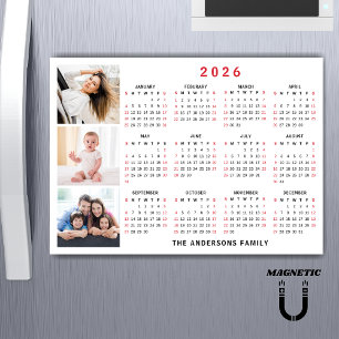 Ímã de Colagem de Fotos com Nome Personalizado Cal