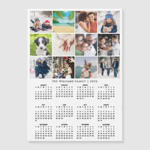 Ímã de Colagem de Fotos de 12 do Calendário de 202