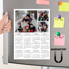 Ímã de Colagem de Fotos de Calendário de Cores Edi