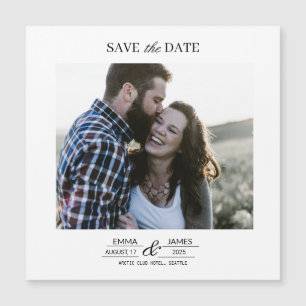 Ímã de data de salvamento de foto personalizada