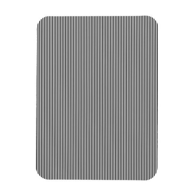 Ímã de Decoração com Listras Pretas e Brancas Mode (Vertical)