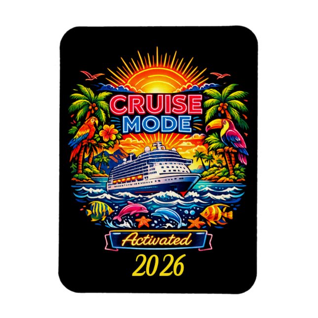Ímã de decoração de navio de cruzeiro (Vertical)