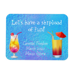 Ímã de Drinks Coquetéis para Cabine de Cruzeiro