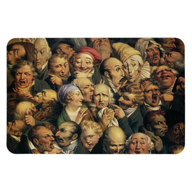 ímã de expressões de Daumier (Horizontal)