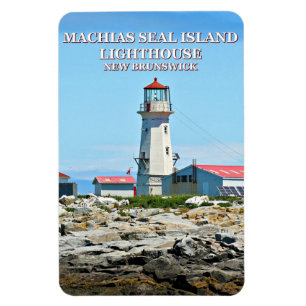 Ímã de Flexi do farol da ilha do selo de Machias