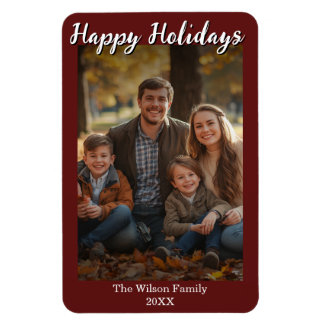 Ímã de Foto com Foto e Texto Personalizados