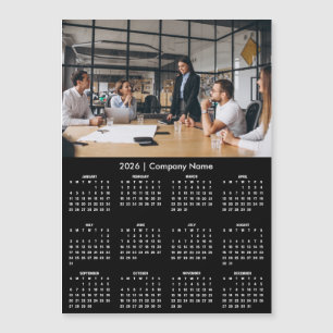 Ímã de foto da empresa de calendário moderno 2026