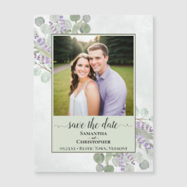 Ímã de Foto de Data de Guarda de Casamento de Euca