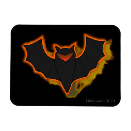 Ímã de Foto de Halloween de Morcego Assustador | T