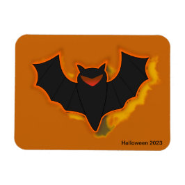 Ímã de Foto de Halloween de Morcego Assustador | T