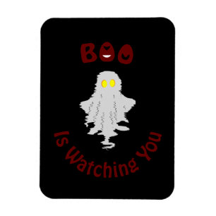 Ímã de Foto de Halloween O Boo Está Te Observand
