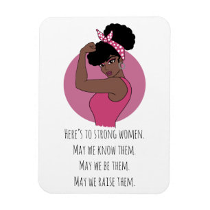 Ímã de Foto de Mulheres Negras Fortes