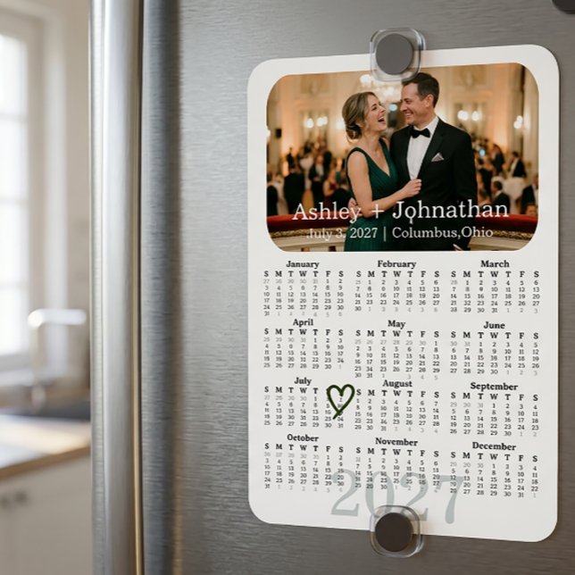 Ímã de Foto de Salvamento de Data Personalizado Ca (Criador carregado)