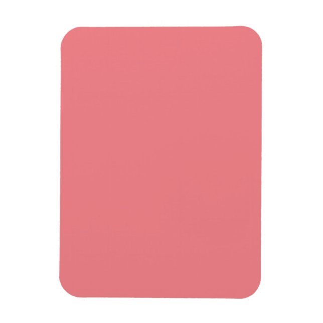 Ímã de Foto Flexível | Acento Decorativo Rosa (Vertical)