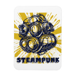 Ímã de Foto Flexível - Arte Steampunk Vintage