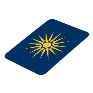 Ímã de foto flexível com a bandeira da Macedônia