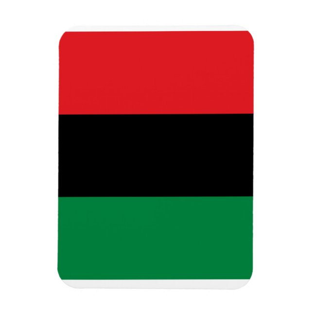 Ímã de Foto Flexível da Bandeira Pan-Africana (Vertical)