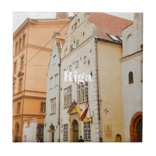 Ímã de Foto Flexível da Paisagem Urbana de Riga