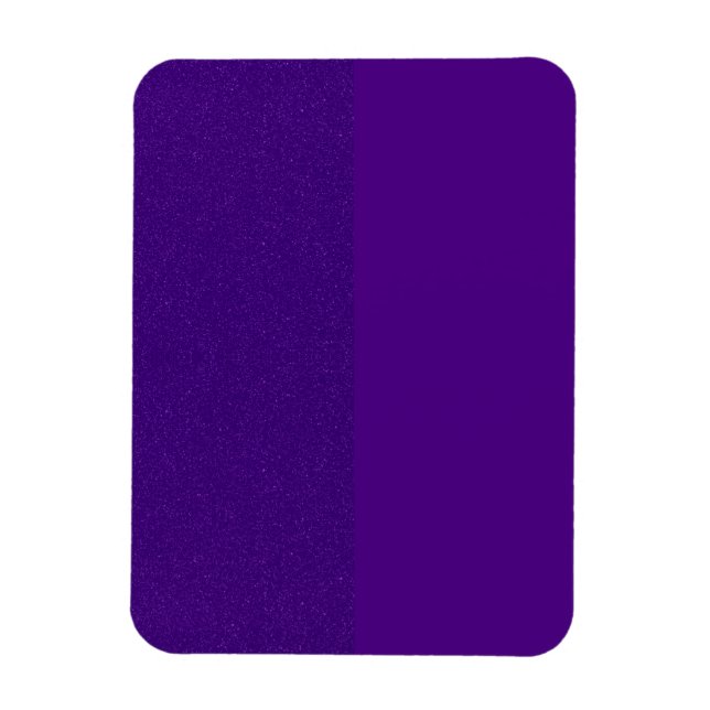 Ímã de Foto Flexível Roxo de Design Dividido Perso (Vertical)