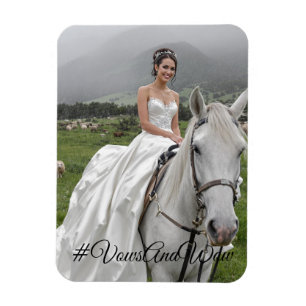Ímã de Foto Flexível #VowsAndWow