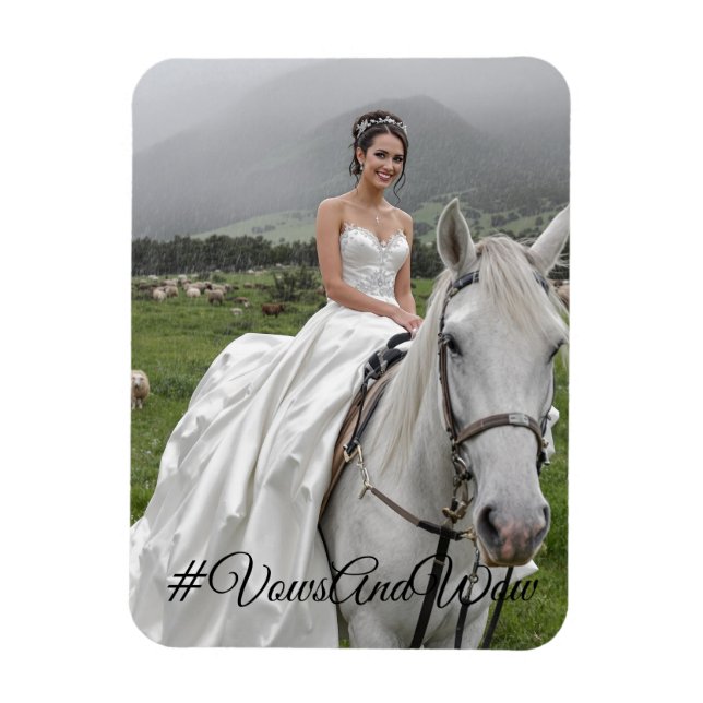 Ímã de Foto Flexível #VowsAndWow (Vertical)