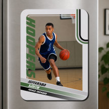Ímã de Foto Personalizado de Jogador de Basquete C