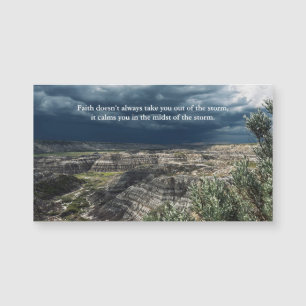Ímã de Fotografia do Badlands com Citação Inspirad
