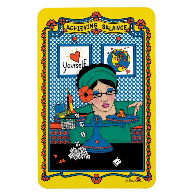 Ímã de Geladeira Achieving Balance_B_4x6 (Vertical)