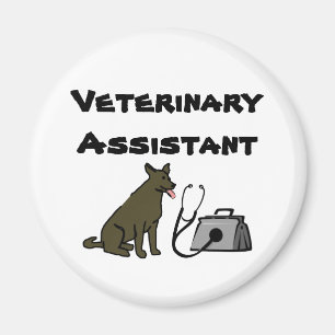 Imã de geladeira assistente veterinária