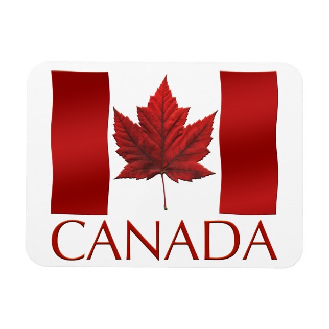 Ímã de Geladeira Bandeira do Canadá Ímãs de Record (Horizontal)