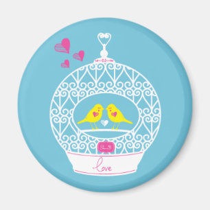 Imã de geladeira bonito - design do Birdcage